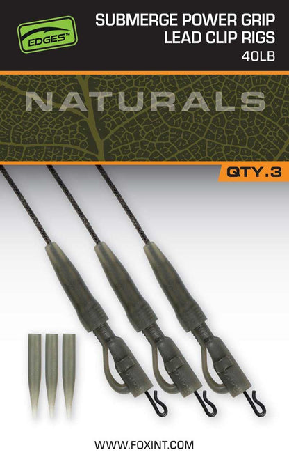 Fox Edges Naturals Submerged Power Grip Lead Clips