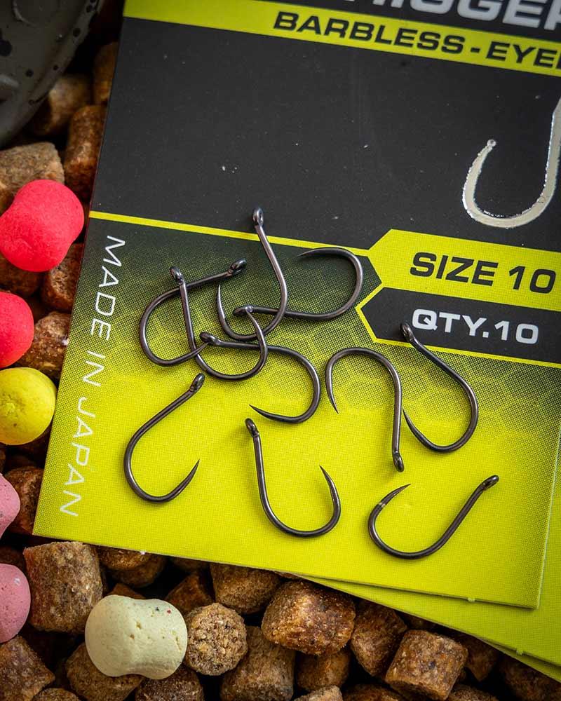 Matrix X6 Carp Pellet Rigger Hook - Eyed Barbless