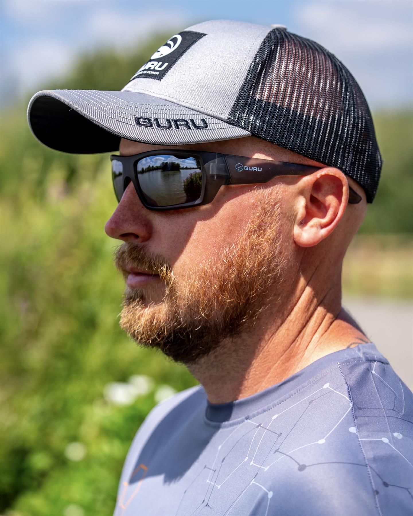 Guru Grey Patch Trucker Cap