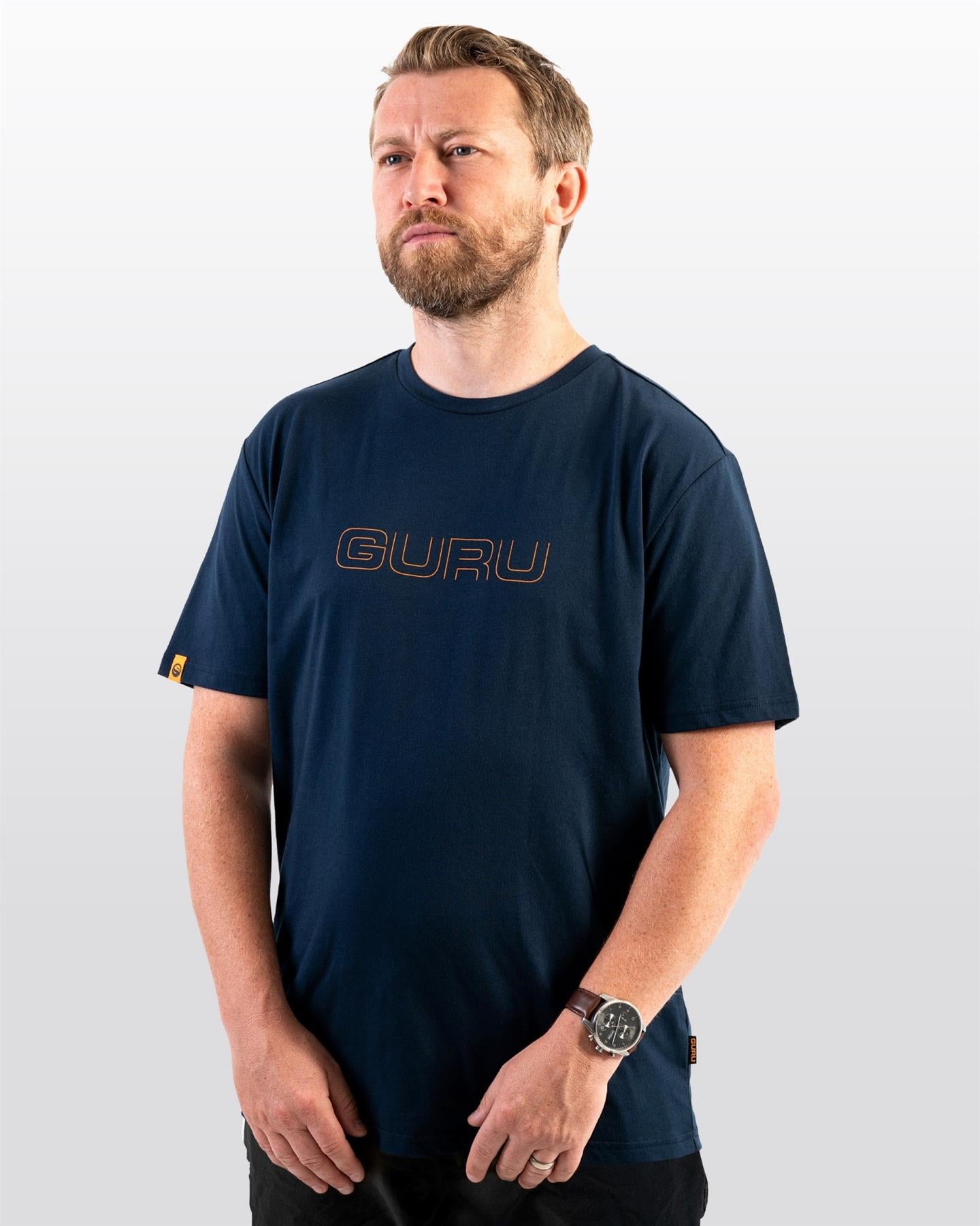 Guru Glitch Tee Navy