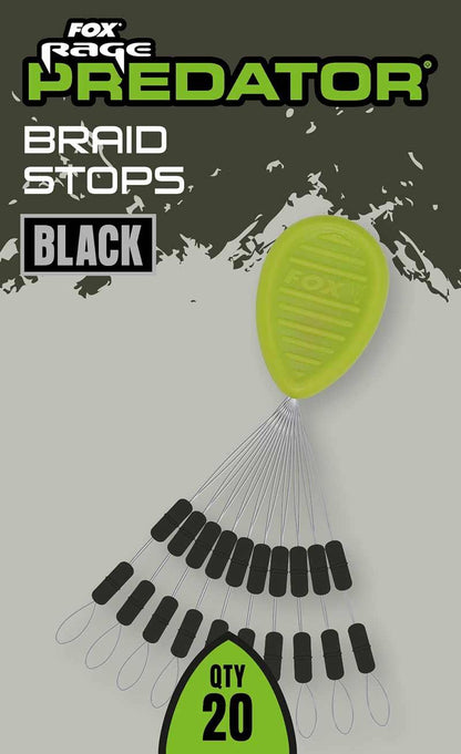 Fox Rage Predator Braid Stops Black