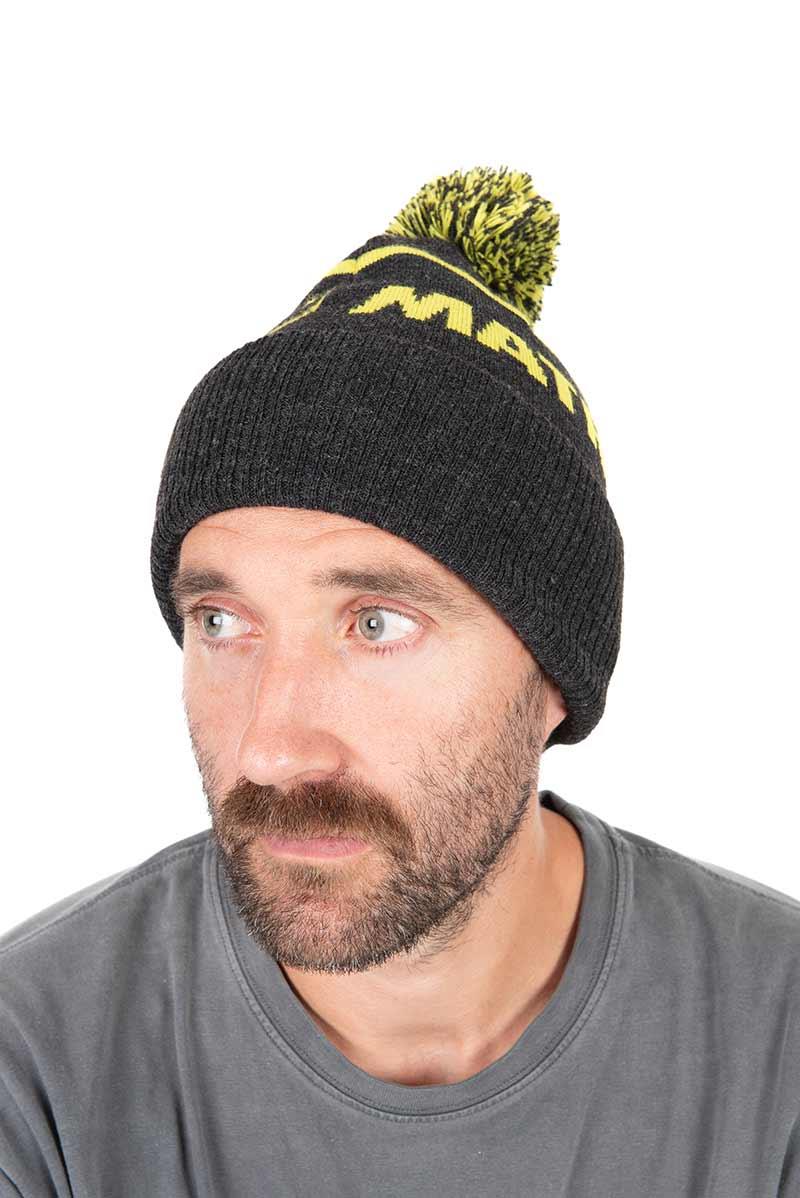 Matrix Lime & Grey Bobble Hat