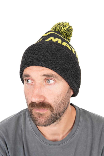 Matrix Lime & Grey Bobble Hat