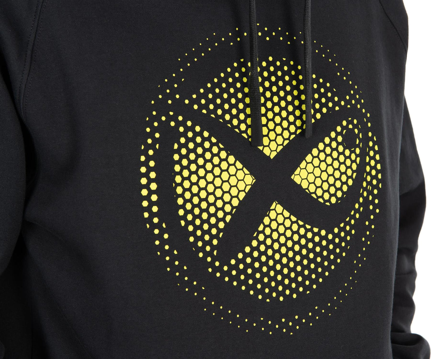 Matrix Large Fade Logo Hoody Black/Lime