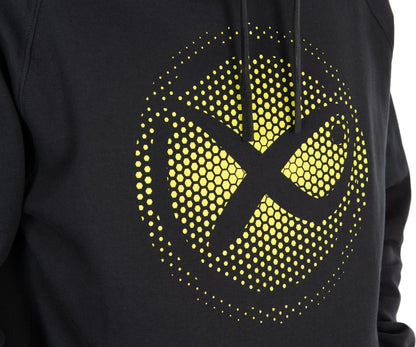 Matrix Large Fade Logo Hoody Black/Lime
