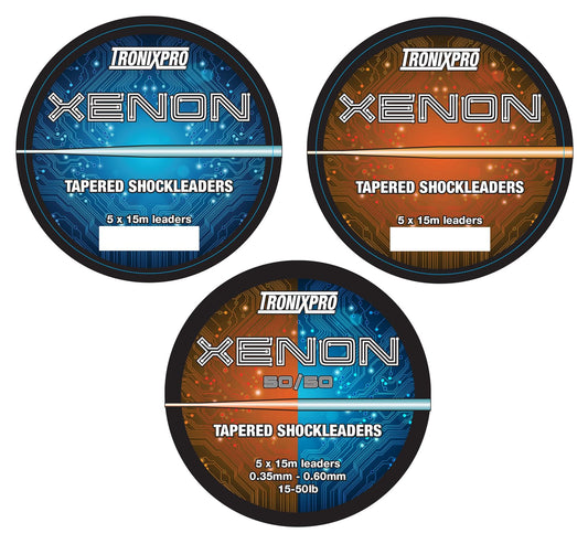 TronixPro Xenon Tapered Leaders 5x15m