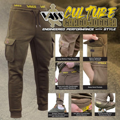 Vass Culture Fishing Cargo Jogger Khaki