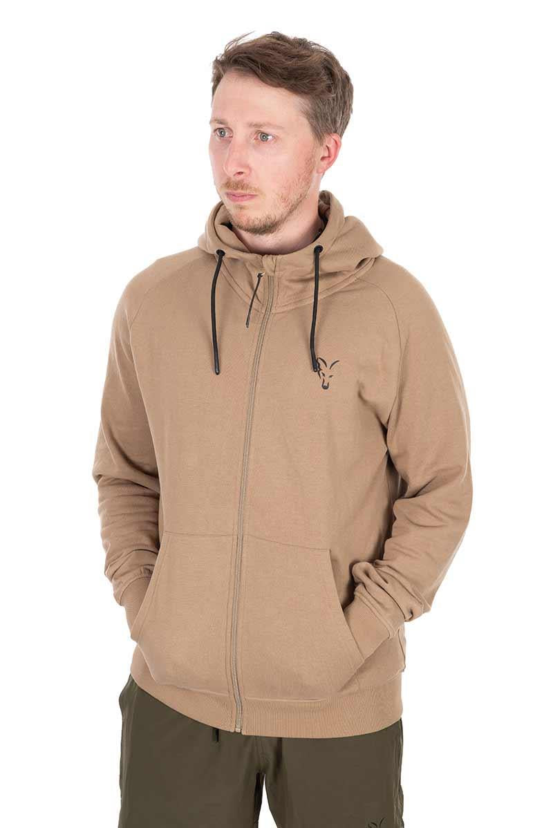 Fox Collection LW Zip Hoody - Tan Ltd