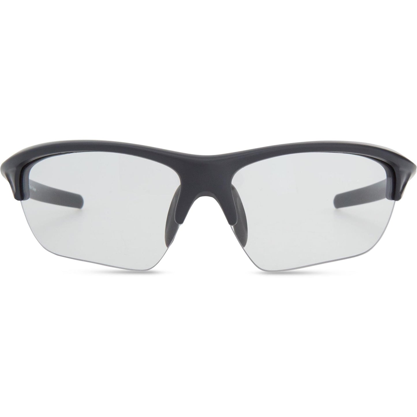 Madison Mission Matt Dark Grey Sunglasses - Clear Lens