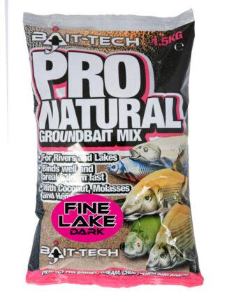 Bait-Tech Pro Natural Fine Lake Dark Groundbait 1.5kg
