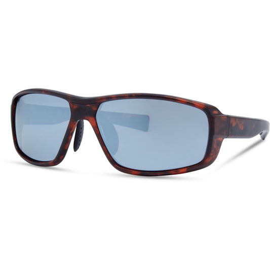 Madison Target Brown Tortoise Shell Sunglasses - Silver Mirror Lens