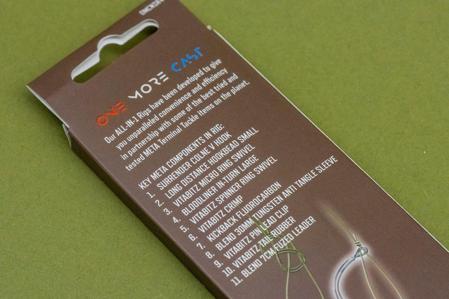 One More Cast All-In-1 Rig Mini Fuzed Leader Spinner Micro Barbed