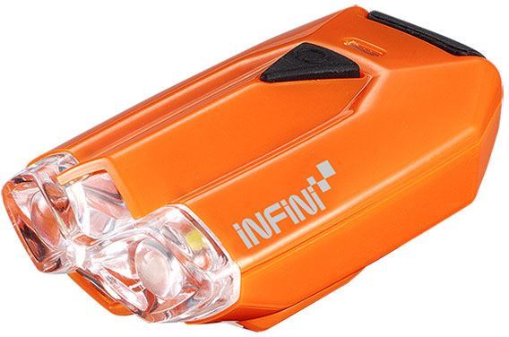 Infini Lava super bright micro USB front light with QR bracket Orange