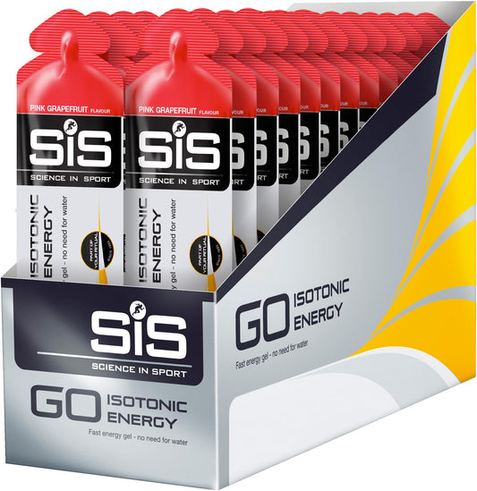 Science In Sport GO Isotonic Energy Gel - Pink Grapefruit 60 ml Tube - Box Of 30