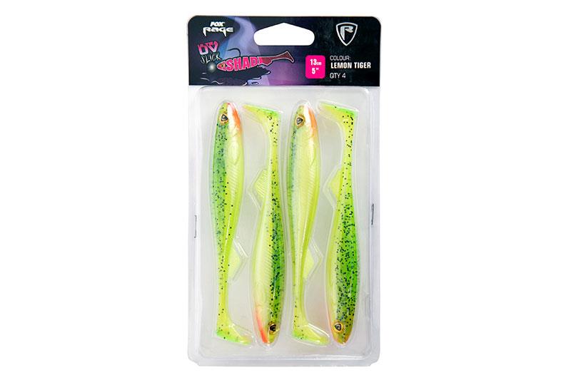 Fox Rage Slick Shad Lemon Tiger Ultra UV 13cm