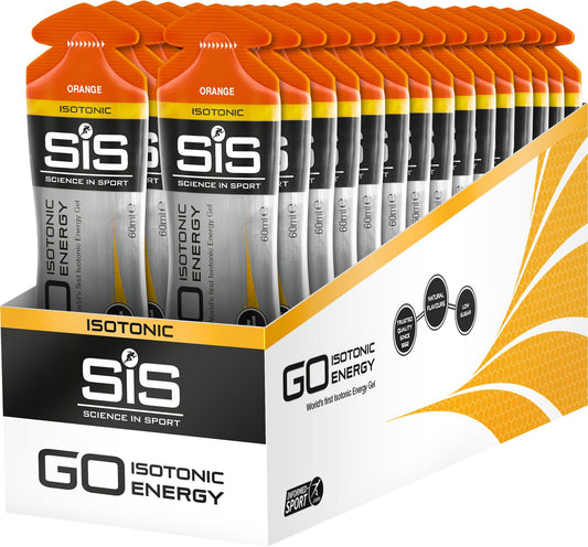 Science In Sport GO Isotonic Energy Gel - Orange  60 ml Tube - Box Of 30