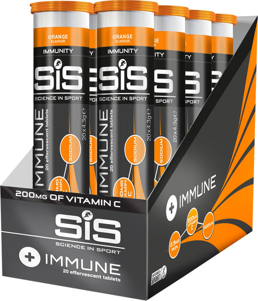 Science In Sport GO Immune Hydro Tablet orange - 20 Per Tube - Box Of 8