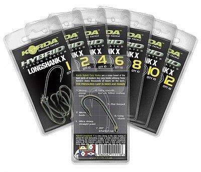 Korda Long Shank X Barbed Size 1