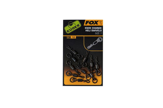 Fox Edges Kwik Change Heli Swivels Size 7 x10