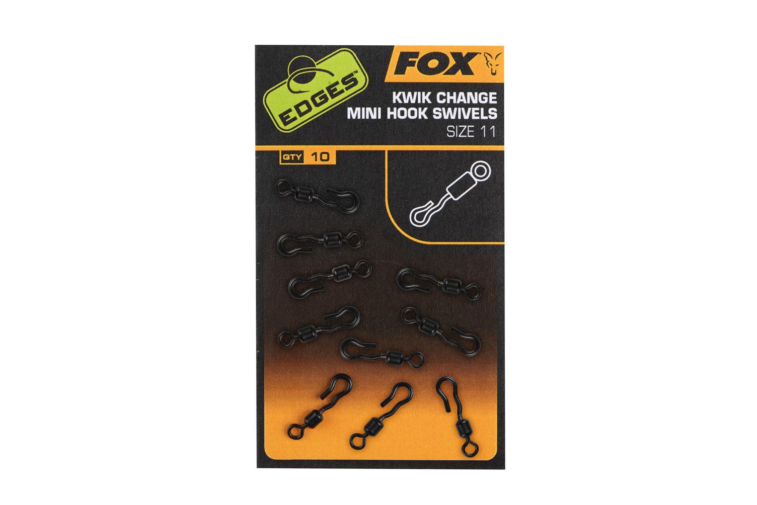 Fox Edges Kwik Change Mini Hook Swivels x10