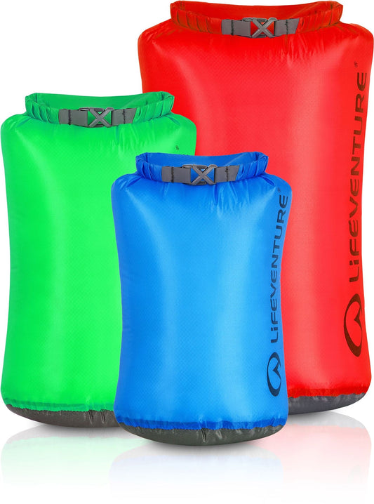Lifeventure Ultralight Dry Bag Multipack - 5, 15, 25 litres