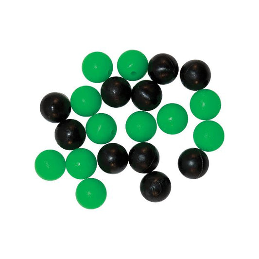 TronixPro Round Beads Black/Green 8mm