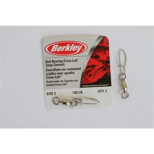 Berkley BB Cross-Lok Snap Swivel 175lb Size 5