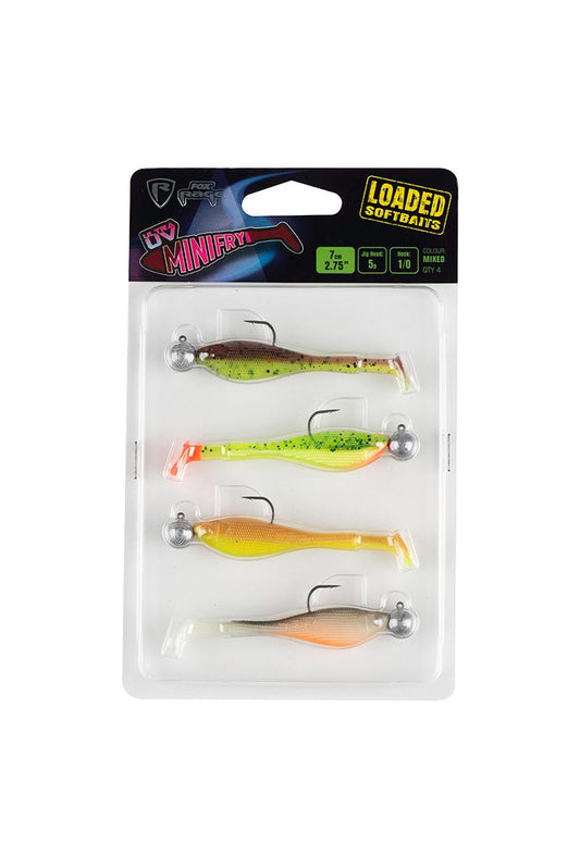 Fox Rage Mini Fry Mixed UV Colour Pack Loaded 5g 1/0