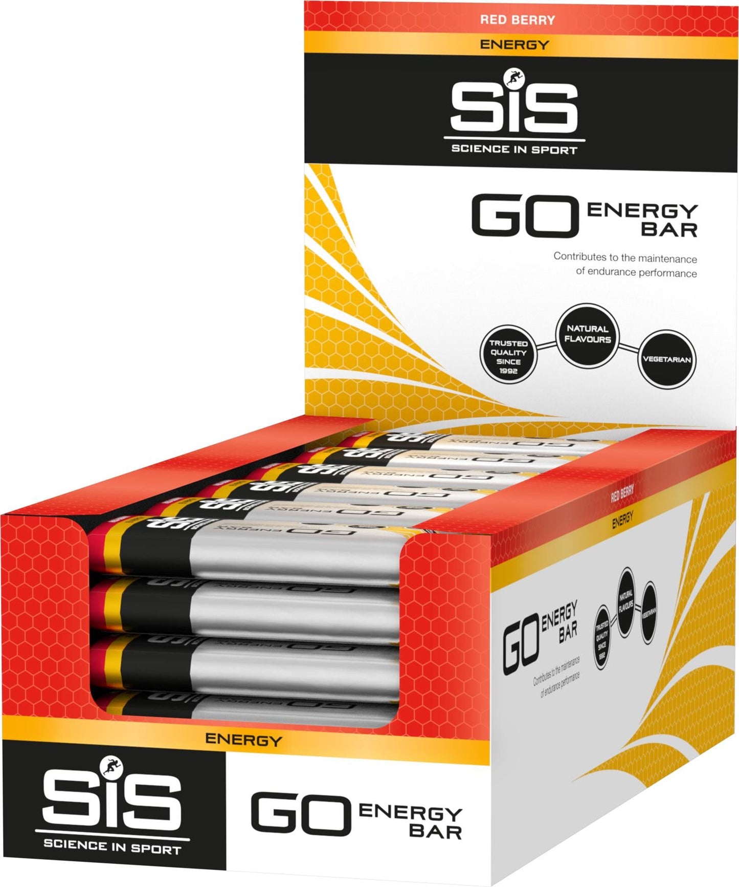 Science In Sport Mini GO Energy Bar Red Berry 40 g Bar Box of 30