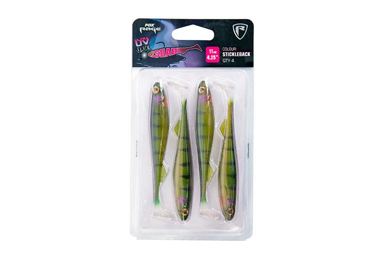 Fox Rage Slick Shad Stickleback Ultra UV 11cm