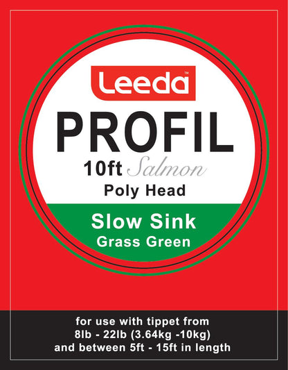 Leeda Polyhead Salmon 10ft Slow Sinking 2.5IPS