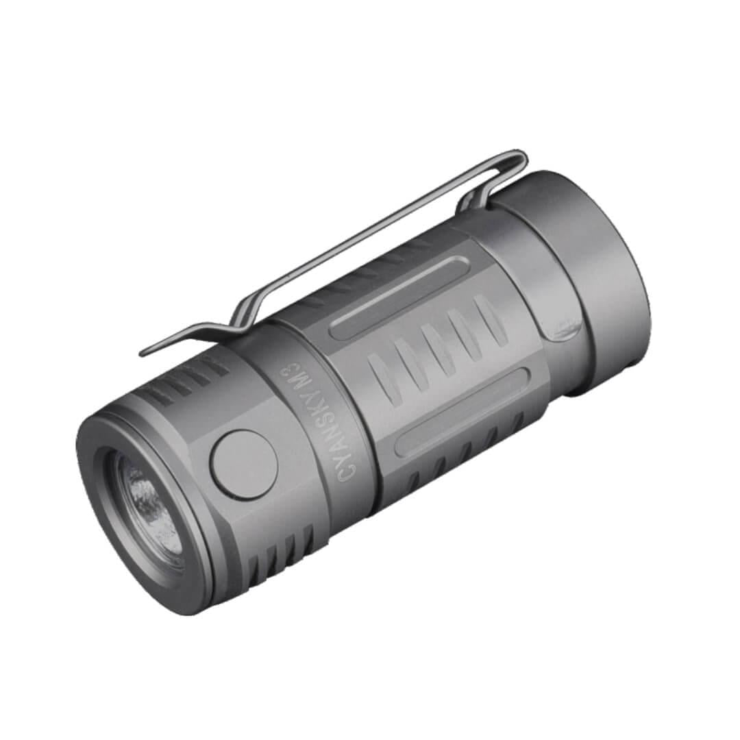 Cyansky Ultra Compact Titanium LED Flashlight 700 Lumens 73m