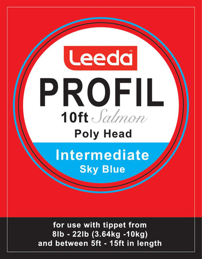 Leeda Polyhead Salmon 10ft Intermediate 1.5IPS
