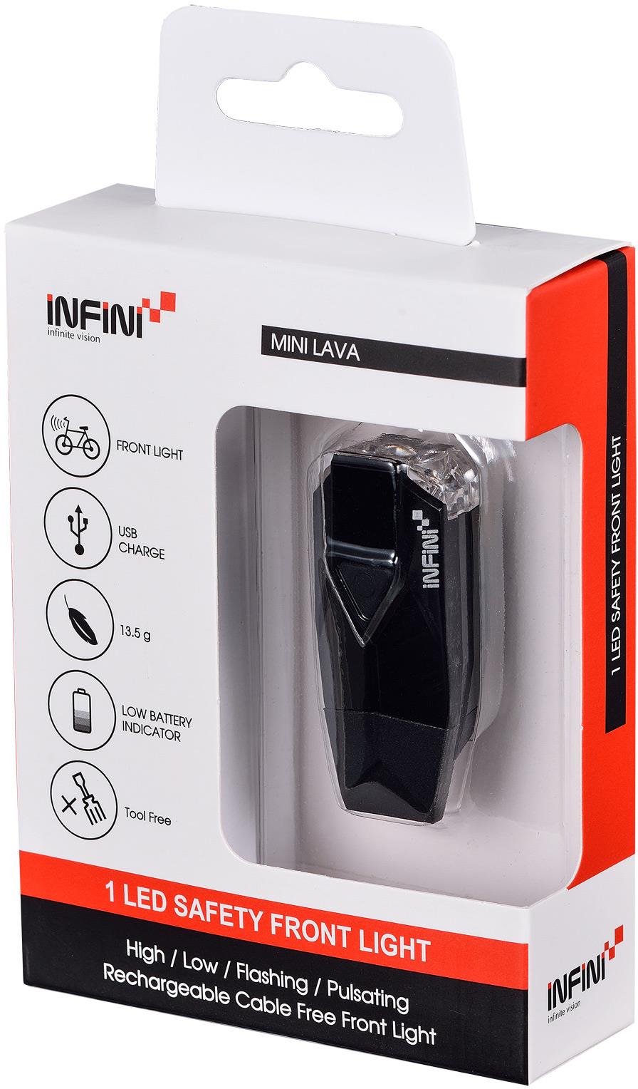 Infini Mini-Lava USB Front Light / Black