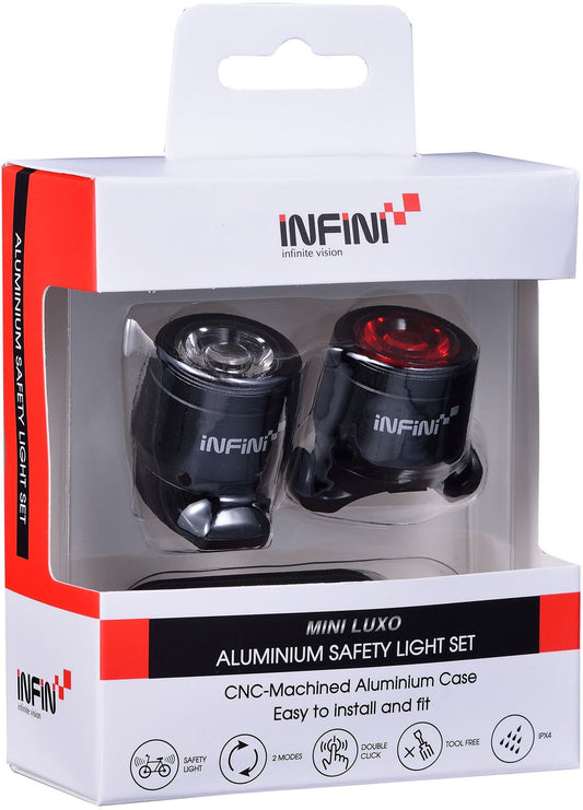 Infini Mini-Luxo USB Front & Rear Light Set