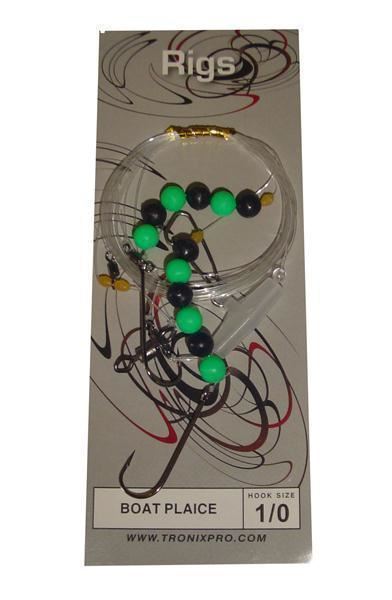 TronixPro Plaice Rig Black-Green 1/0