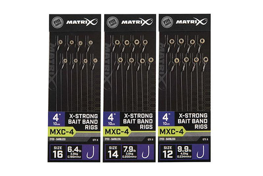 Fox Matrix MXC-4 4" X-Strong Bait Band Rig