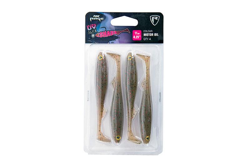 Fox Rage Slick Shad Motor Oil Ultra UV 11cm