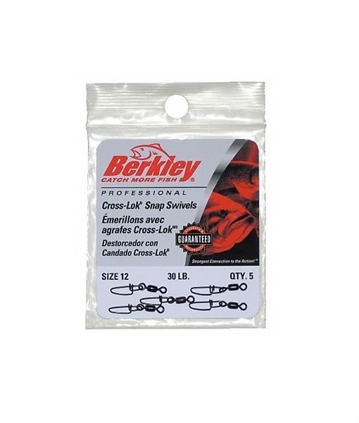 Berkley Cross-Lok Snap Swivels 80lb Size 5