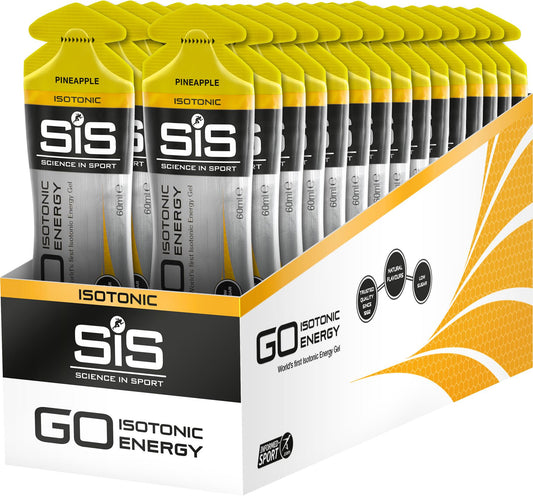 Science In Sport GO Isotonic Energy Gel - Pineapple  60 ml Tube - Box Of 30