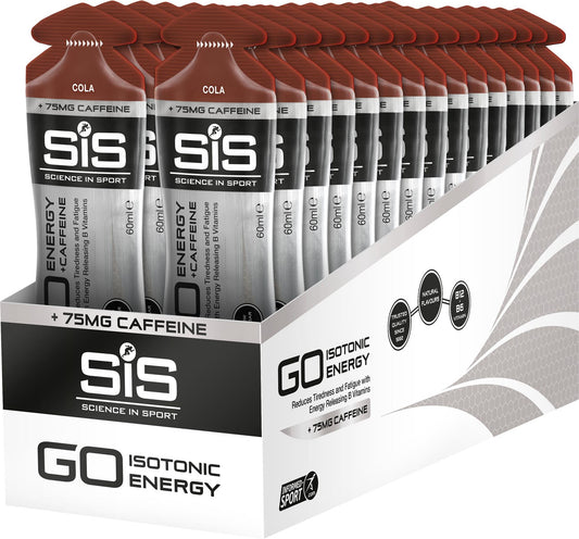 Science In Sport GO Energy + Caffeine Gel Cola 60 ml Tube - Box of 30