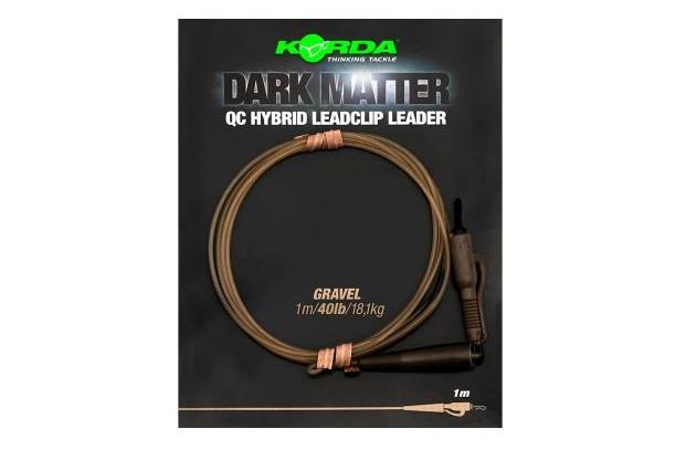 Korda Dark Matter QC Hybrid Leadclip Leader 1m Gravel